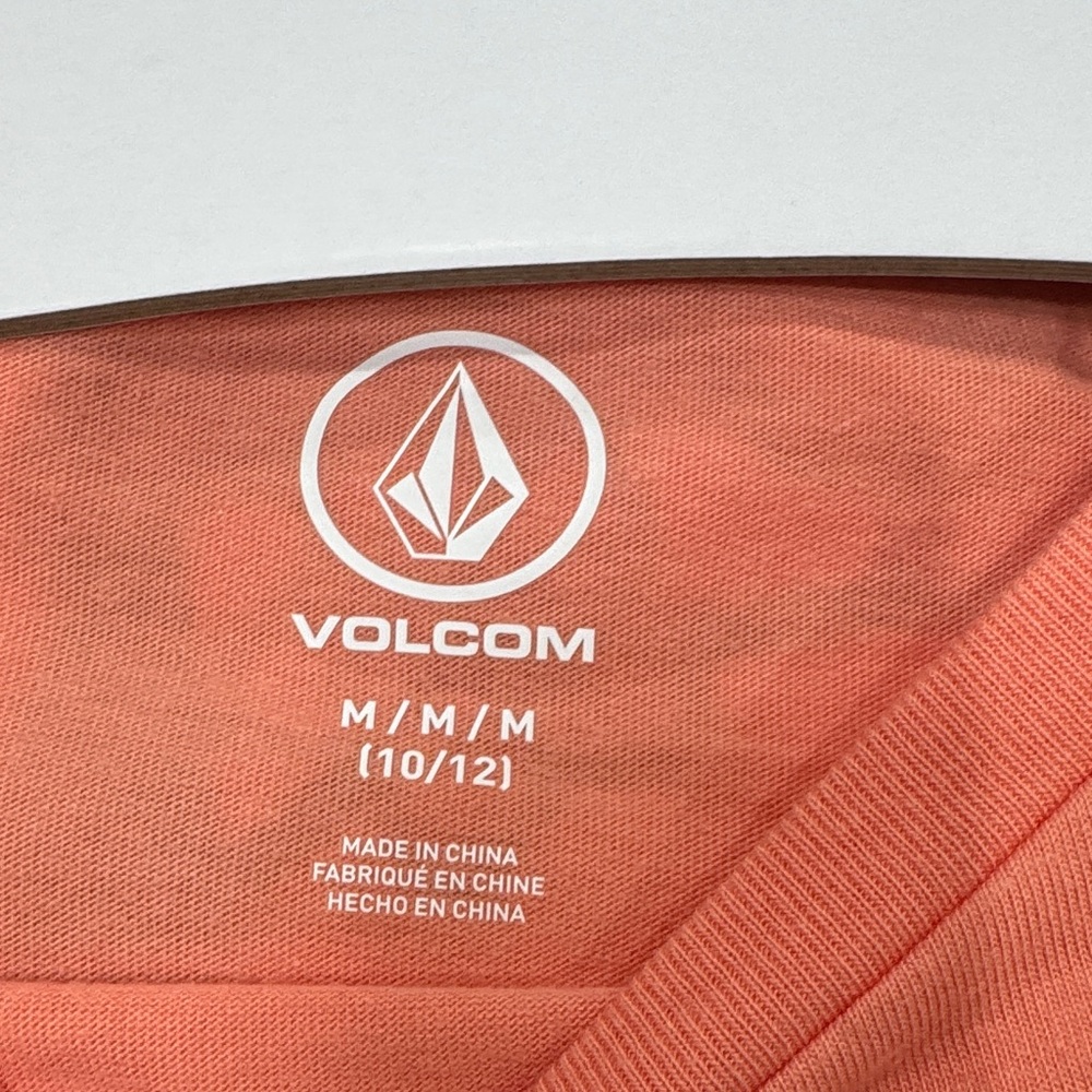 NWT Volcom 2pk Butterfly & Graphic Kids T-Shirts - Coral/White size youth M10/12 - Picture 5 of 7